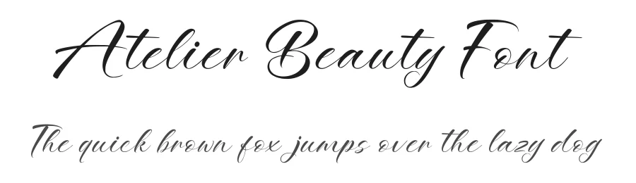 Atelier Beauty Font by Imaginatype β Script Handwritten Font