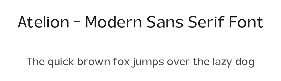 Atelion – Modern Sans Serif Font by roomspace.cl — Display Font