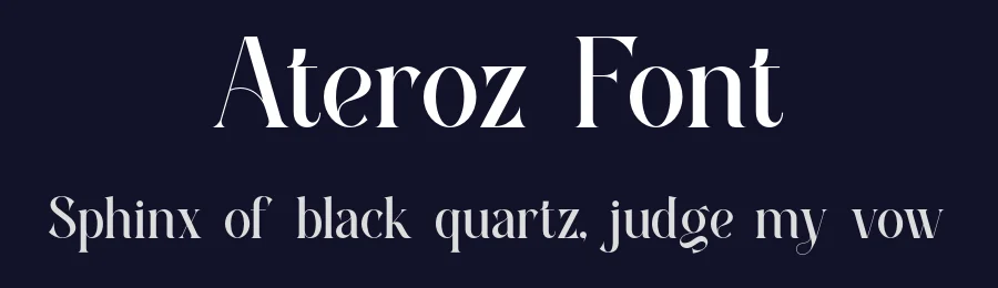 Ateroz Font by ErmediaStudio — Serif Font — thumbnail 2