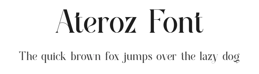Ateroz Font by ErmediaStudio — Serif Font