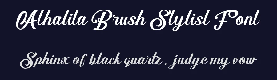 Athalita Brush Stylist Font by SheillaType Store — Script Handwritten Font — thumbnail 2