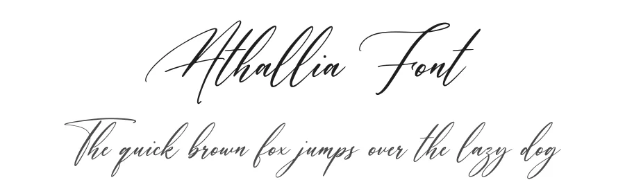 Athallia Font by Rockboy Studio — Script Handwritten Font