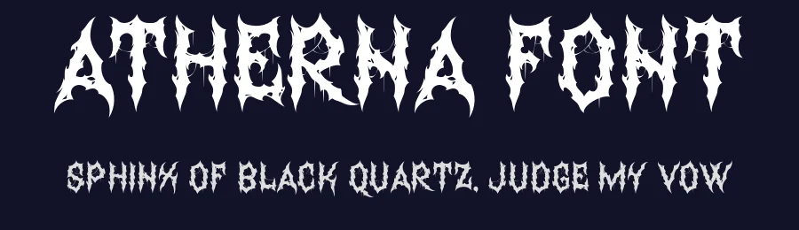 Atherna Font by burntilldead — Blackletter Font — thumbnail 2