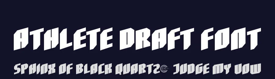 Athlete Draft Font by RaisProject — Display Font — thumbnail 2
