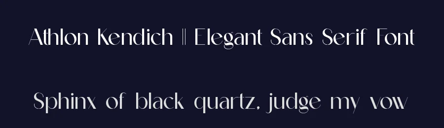 Athlon Kendich || Elegant Sans Serif Font by ErmediaStudio — Serif Font — thumbnail 2