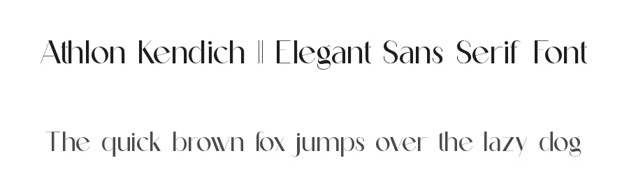 Athlon Kendich || Elegant Sans Serif Font by ErmediaStudio — Serif Font