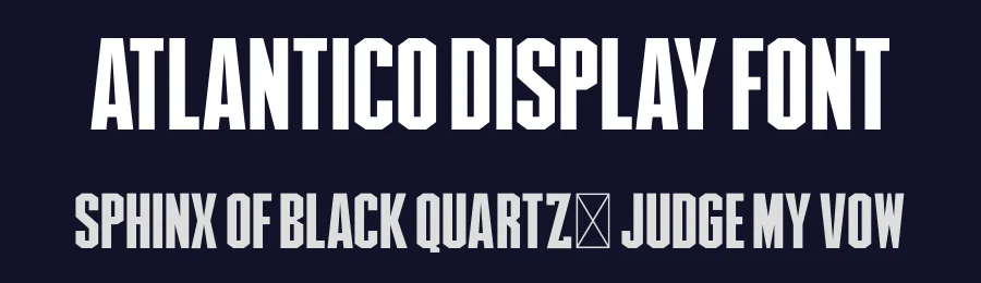 Atlantico Display Font by Indieground Design Inc. — Sans Serif Font — thumbnail 2