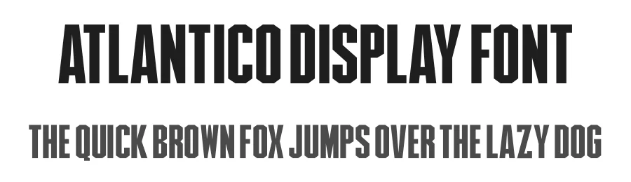 Atlantico Display Font by Indieground Design Inc. β Sans Serif Font