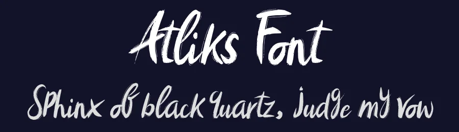 Atliks Font by khalwastudio — Script Handwritten Font — thumbnail 2