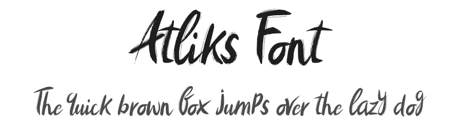 Atliks Font by khalwastudio — Script Handwritten Font
