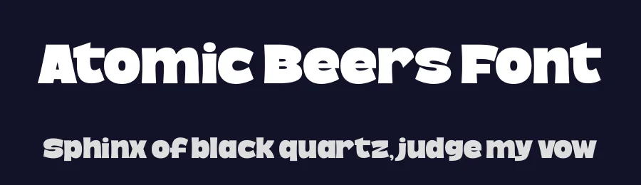 Atomic Beers Font by timelesstype.co — Display Font — thumbnail 2