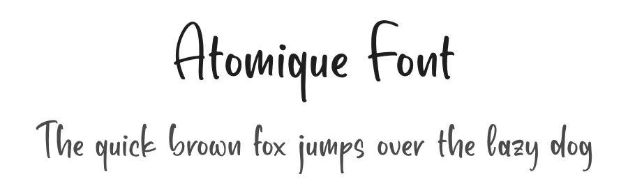 Atomique Font by letterfabric — Script Handwritten Font