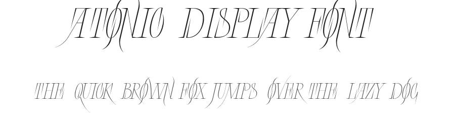Atonic Display Font by Antonina Samokhina — Display Font