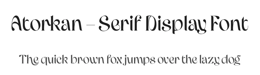 Atorkan – Serif Display Font by timelesstype.co — Display Font