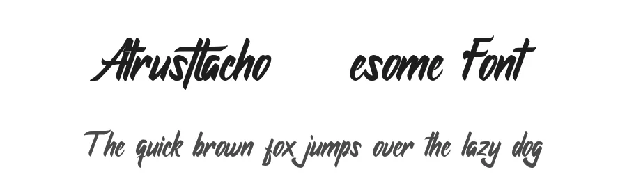 Atrusttacho Awesome Font by GulioSt — Display Font
