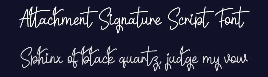 Attachment Signature Script Font by creativeletter — Script Handwritten Font — thumbnail 2