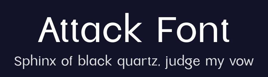 Attack Font by Sensatype Studio — Sans Serif Font — thumbnail 2