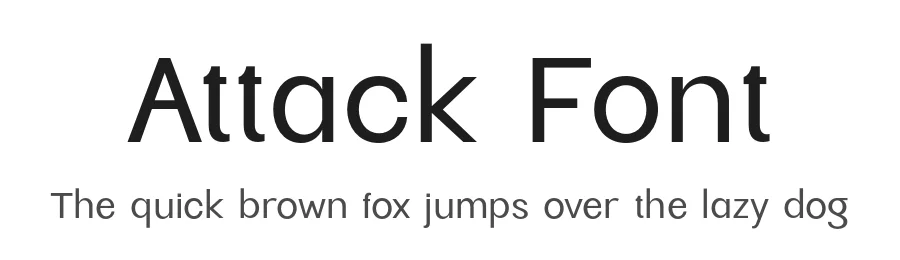 Attack Font by Sensatype Studio — Sans Serif Font