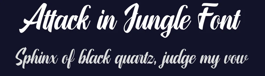 Attack in Jungle Font by senihujan — Script Handwritten Font — thumbnail 2