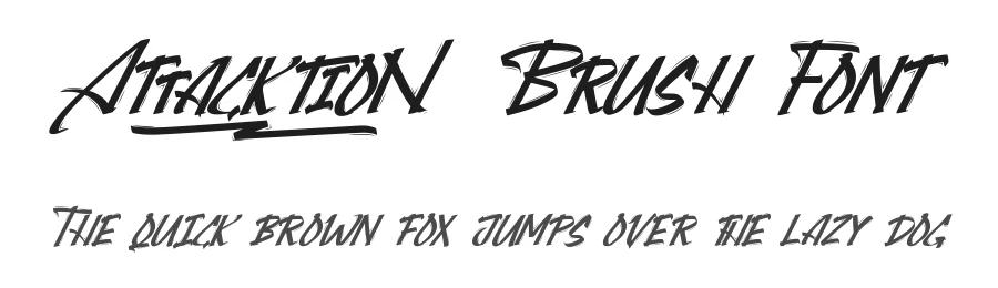 Attacktion Brush Font by nihstudio — Script Handwritten Font