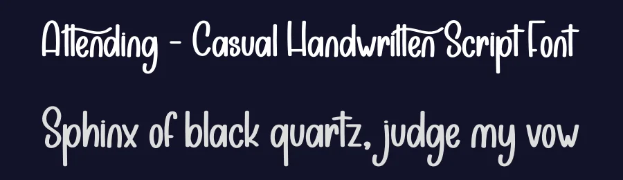 Attending – Casual Handwritten Script Font by andikastudio — Display Font — thumbnail 2