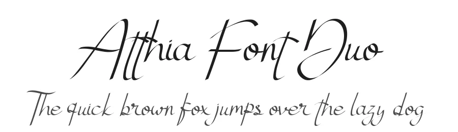 Atthia Font Duo by edricstudio — Script Handwritten Font