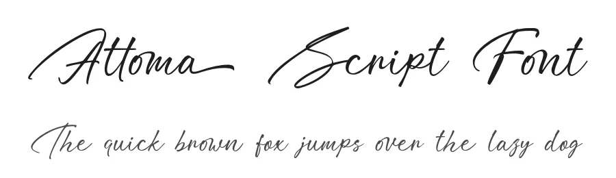 Attoma Script Font by Khurasan — Script Handwritten Font