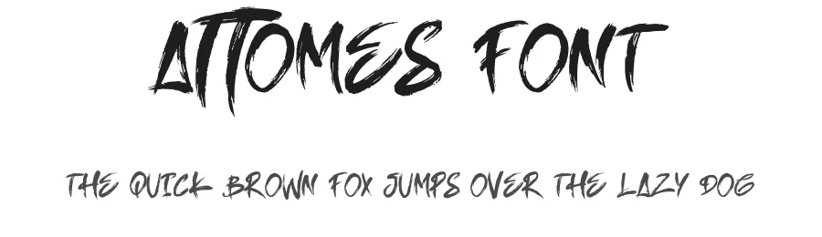 Attomes Font by Dhabee — Script Handwritten Font