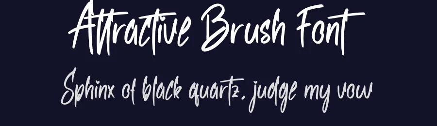 Attractive Brush Font by creativeletter — Script Handwritten Font — thumbnail 2