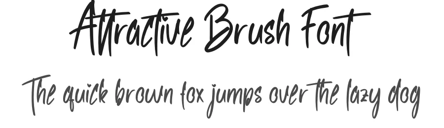 Attractive Brush Font by creativeletter — Script Handwritten Font
