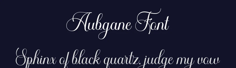 Aubgane Font by Pista Mova — Script Handwritten Font — thumbnail 2