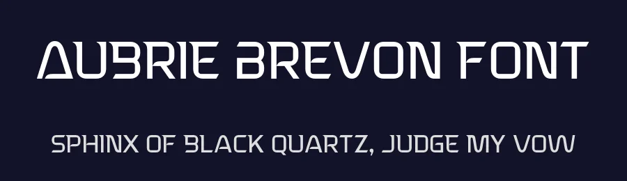 Aubrie Brevon Font by grezlinestudio — Display Font — thumbnail 2