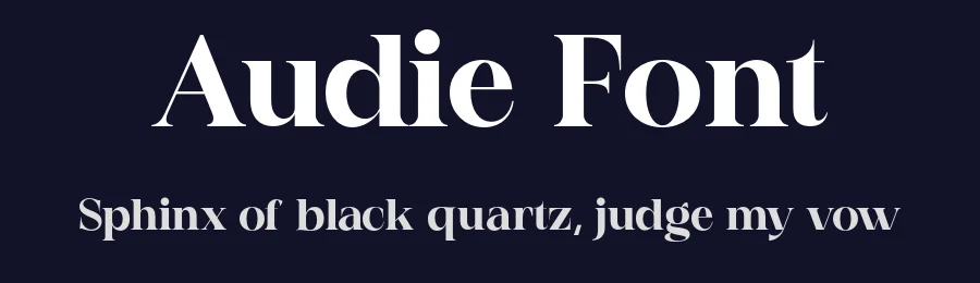 Audie Font by gianstudio12 — Serif Font — thumbnail 2