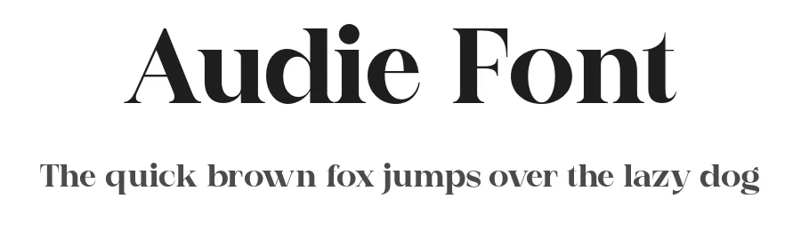 Audie Font by gianstudio12 — Serif Font