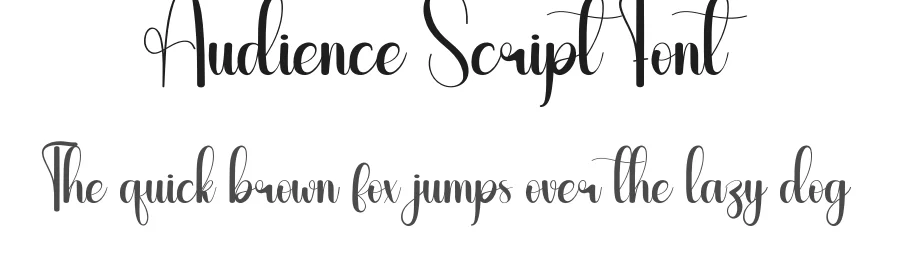 Audience Script Font by creativeletter — Script Handwritten Font