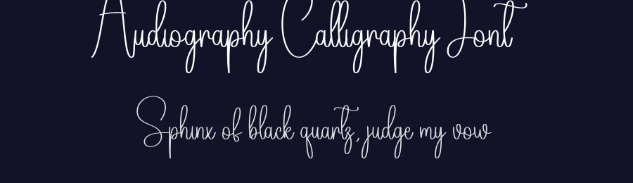 Audiography Calligraphy Font by creativeletter — Script Handwritten Font — thumbnail 2
