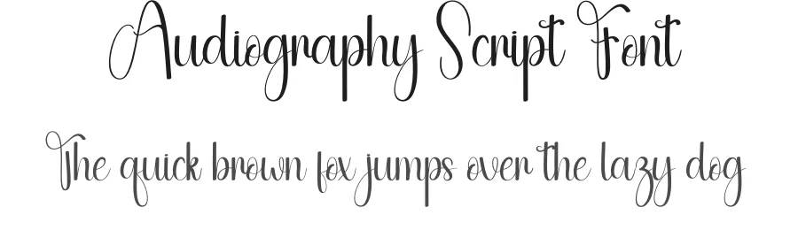 Audiography Script Font by andikastudio — Script Handwritten Font