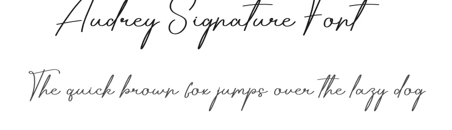 Audrey Signature Font by creativeletter — Script Handwritten Font