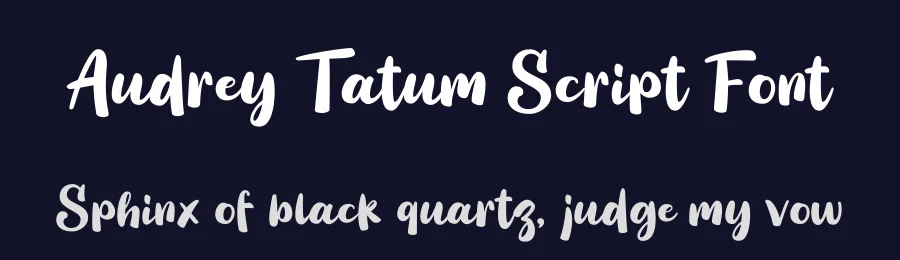 Audrey Tatum Script Font by grezlinestudio — Script Handwritten Font — thumbnail 2