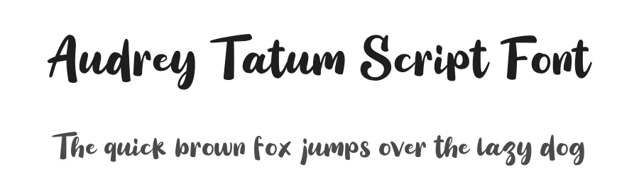 Audrey Tatum Script Font by grezlinestudio — Script Handwritten Font