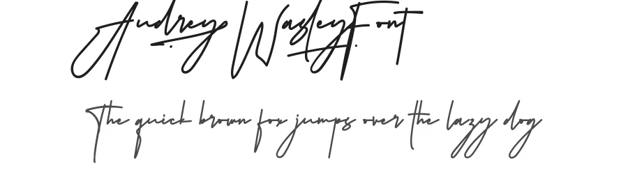 Audrey Wasley Font by VinType — Script Handwritten Font