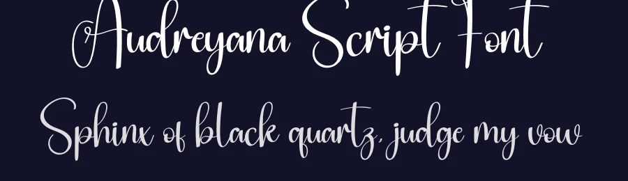 Audreyana Script Font by creativeletter — Script Handwritten Font — thumbnail 2