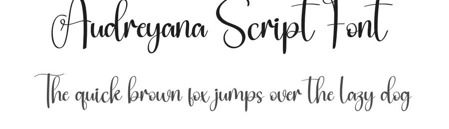 Audreyana Script Font by creativeletter — Script Handwritten Font