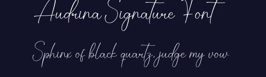 Audrina Signature Font by creativeletter — Script Handwritten Font — thumbnail 2