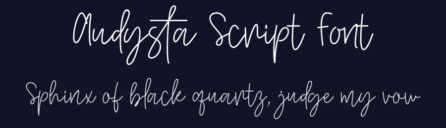 Audysta Script Font by keithzo — Script Handwritten Font — thumbnail 2