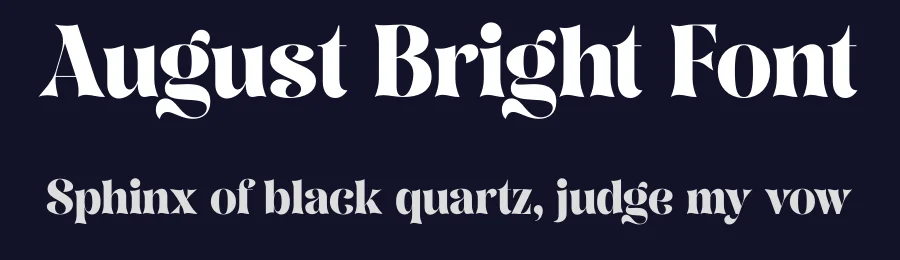 August Bright Font by Rantautype — Serif Font — thumbnail 2