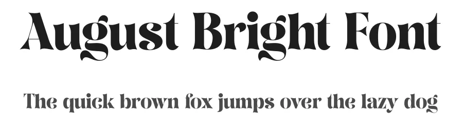 August Bright Font by Rantautype — Serif Font