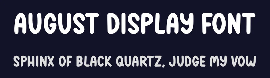 August Display Font by Craftedtype — Decorative Font — thumbnail 2