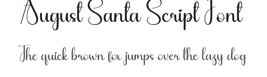 August Santa Script Font by andikastudio — Script Handwritten Font