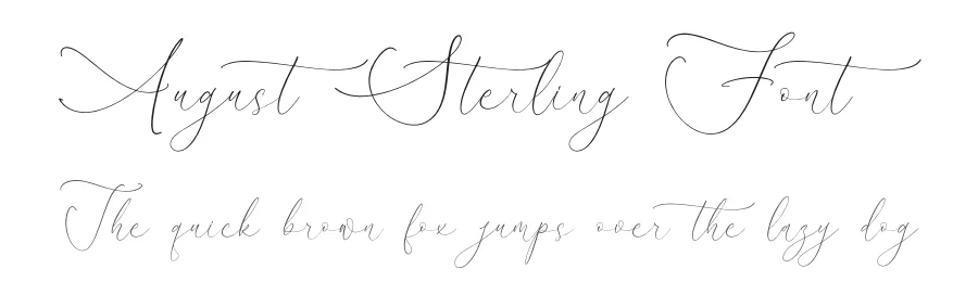 August Sterling Font by Storytype — Script Handwritten Font